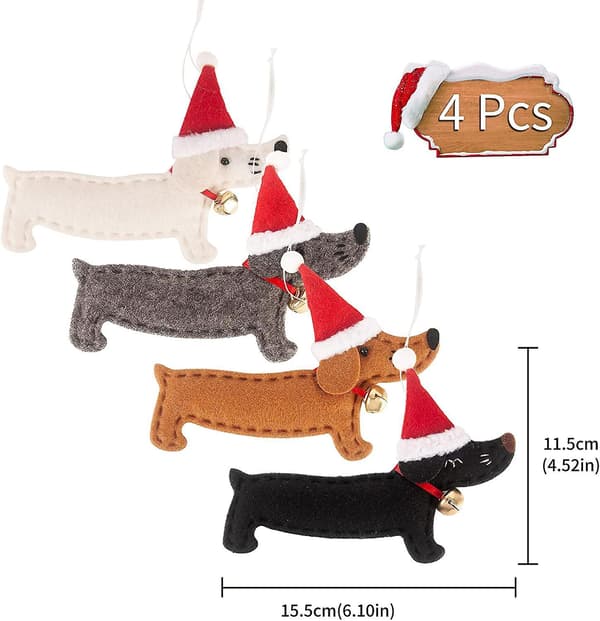 Juletrepynt Dvergdachs Hundepynt Jul