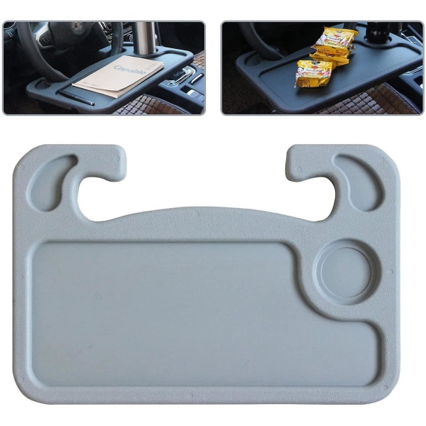Laptop Tablet Ipad Or Notebook Car Travel Desk Food Hook On Steering Wheel Tray