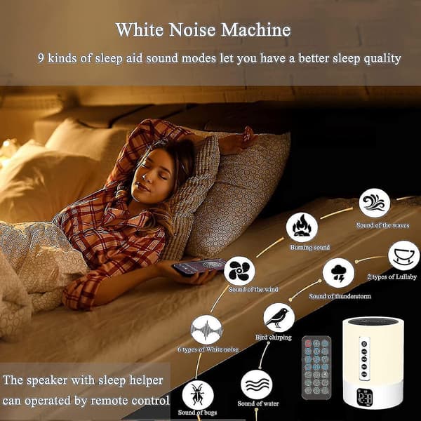 Alarm Clock Bluetooth Speaker Night Light Bluetooth Speaker,touch Sensor Bedside Lamp,dimmable Warm  Changing  Music Player For Kids,bedroom,camping
