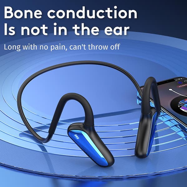 M-d8 Bluetooth-kompatible Øretelefon Knogleledning Ipx5 Vandtæt Bt5.0 Ørekrog Trådløst Stereo Headset Til Sport D