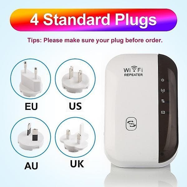 Wifi Extender Signal Booster Op Til 2640sq.ft Den Nyeste Generation, Trådløs Internet Repeater EU Plug