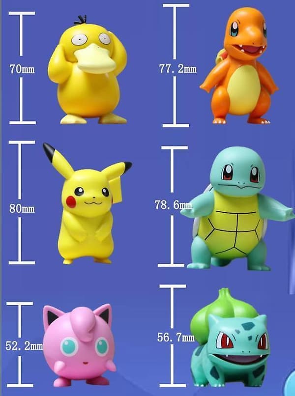 Original Pikachu Pokemon Figurer 8CM Ny Modell Model 1