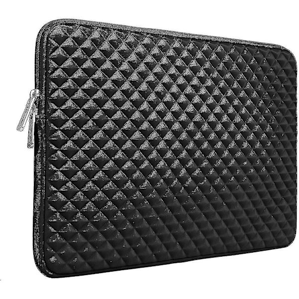 Laptop Sleeve Diamant Skum Vannavstøtende Beskyttende Dataveske Deksel Bæreveske Black 11.6inch