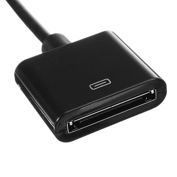 Aux 3.5mm Hann til 30-pin Hunn Musikkabelledning for iPod for iPhone Dock Adapterkabel