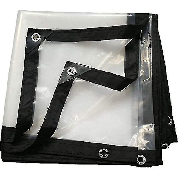 Perforated Waterproof Tarpaulin, Transparent, Foldable 2x3m