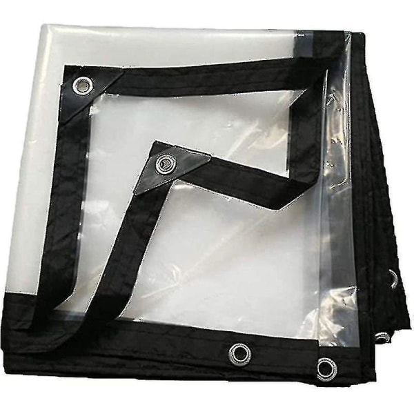 Perforeret Vandtæt presenning, Transparent, Foldbar 2x3m