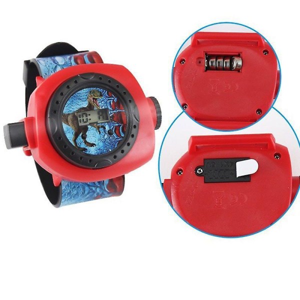 Kids Dinosaur Shark Watch Projector Night Learning Toy Flashlight Sleeping  Flashlight Toys Gift Dinosaur Watch