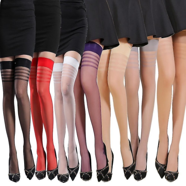 Long Stockings Women"s Thin Summer Flesh Color Long Knee  For Lady Skin color