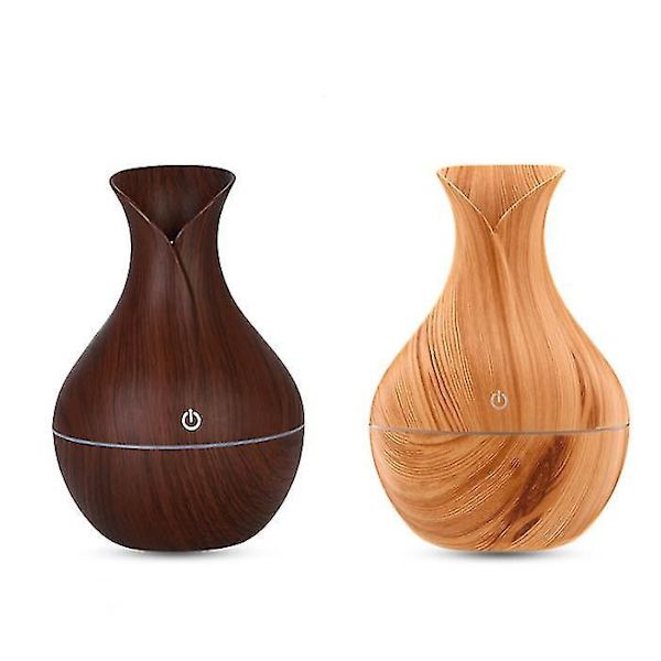 Ultrasonic Humidifier Essential Oil Diffuser Aroma Diffuser 130 Ml*stb Light Wood color