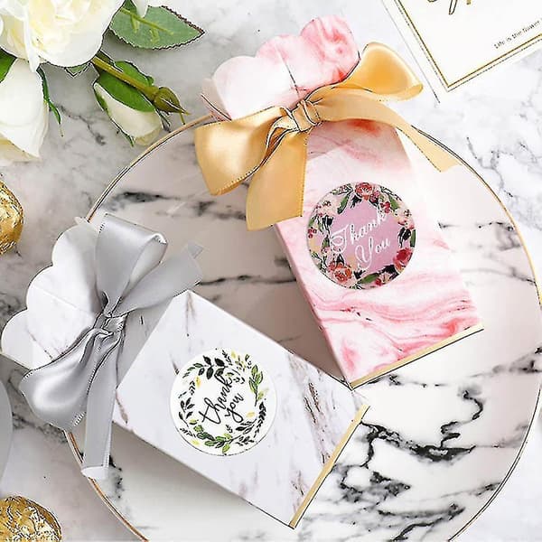 Floral Label Stickers For Birthday Gift Packaging Envelope Label 500pcs/roll