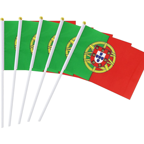 Pack Of 30 Small Mini Flags Russian Flags, Parade Party Decorations, World Cup, Festive Events, International Holidays Portugal