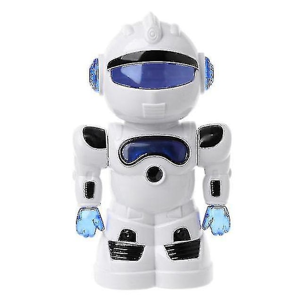 Manuell Blyantspisser med Søt Robot Tegneserie Design Barn Studenter Skoleutstyr BLUE