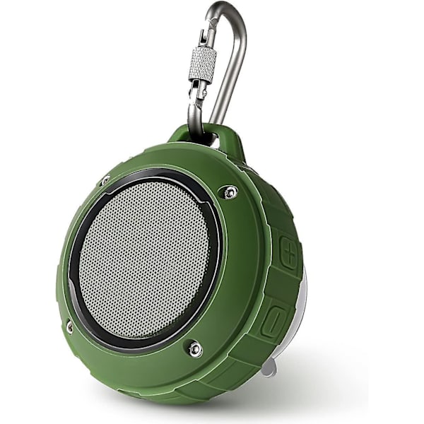 Outdoor Waterproof Bluetooth Speaker,wireless Portable Mini Shower Travel Speaker With Sub Green