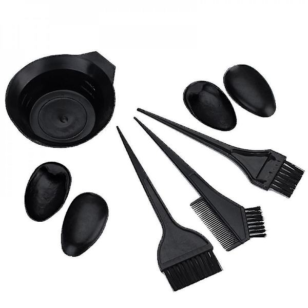 6 Pcs Hair Coloring Dyeing Kit Mixing Bowl Angled Comb And Brush