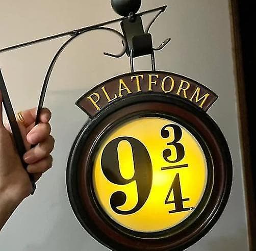 Harry Potter Hanging 9 3/4 Night Light,metal Wall Hanging 9 Night Light