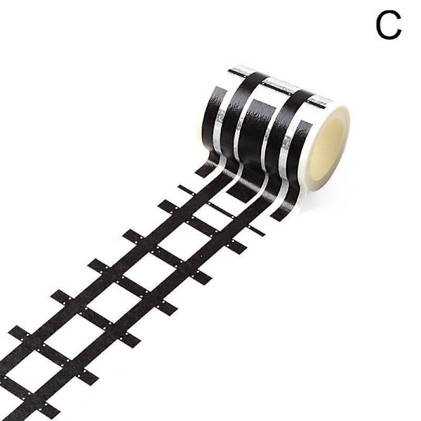 Leketøysbil Vei Selvklebende Tape Avtakbar Lekerom DIY Bane Gulv Klistremerke C