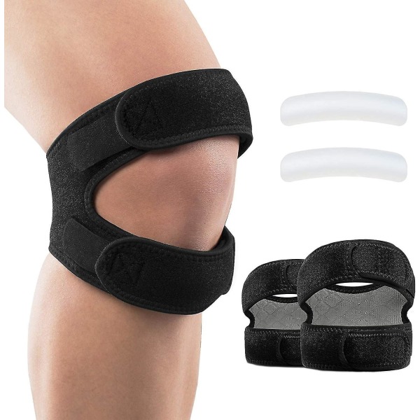 Patellar Tendon Support Strap 2 Pack, Knee Pain Relief And Patella Tendon Strap For Men&women