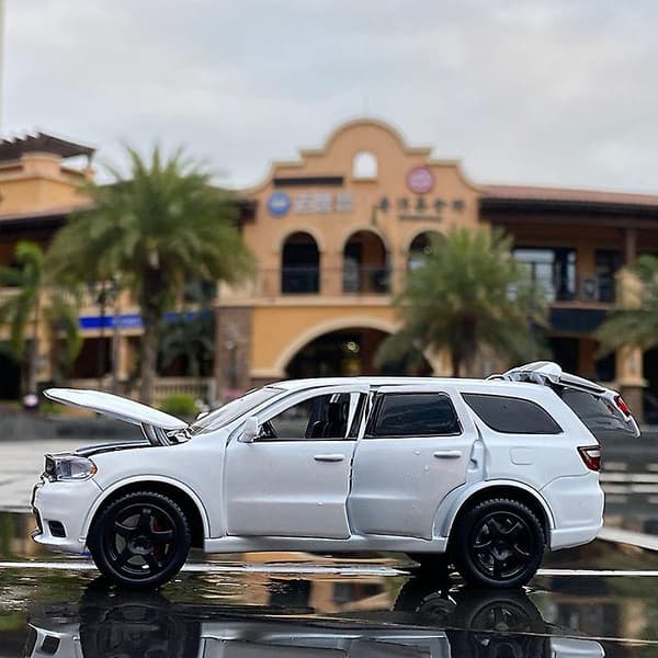 1:32 Dodge Durango SUV Legeringsbil Model Støbt Metal Legetøjsbil Black