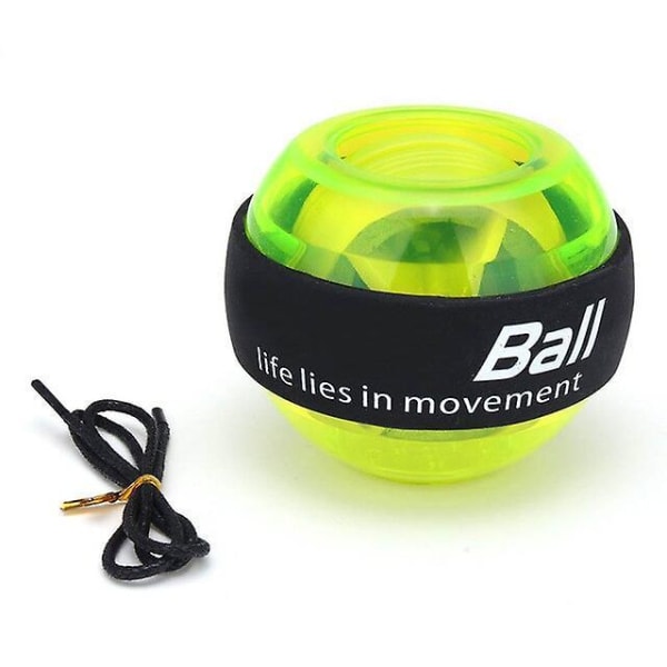 Gyroscope Powerball Led Gyro Power Håndledsbold Arm Træning Styrke Træning Energyball Hjemme Fitnesscenter Sports Fitnessudstyr green