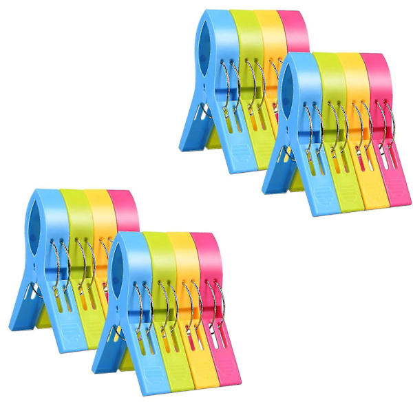 16 Pieces Large Clothespins, Towel Clips, Beach Towel Clips, Large Clip