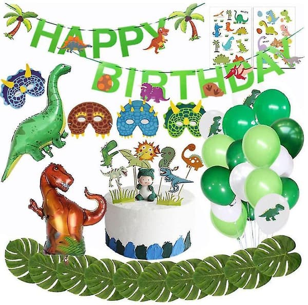 Dinosaur Birthday Decoration Set,large Dinosaur Foil Balloons