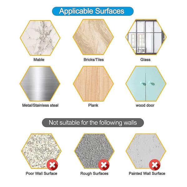 Zk-30 Pack Adhesive Wall Hooks Heavy Duty Sticky Hooks Reusable Seamless Hanging Hooks Strip