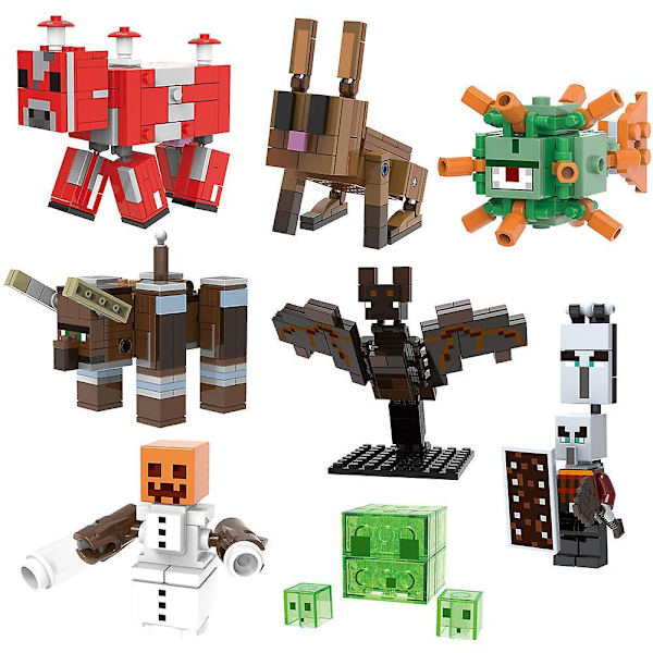 8 stk. Figursæt Minifigurer Action Figur Børnelegetøj Fødselsdagsfest Gaver Til Voksne Og Børn Drenge Piger