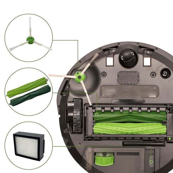 Til Irobot Roomba E5 E6 E7 I3 I3+ I4 I6 I6+ I7 I7+ I8 Støvsuger