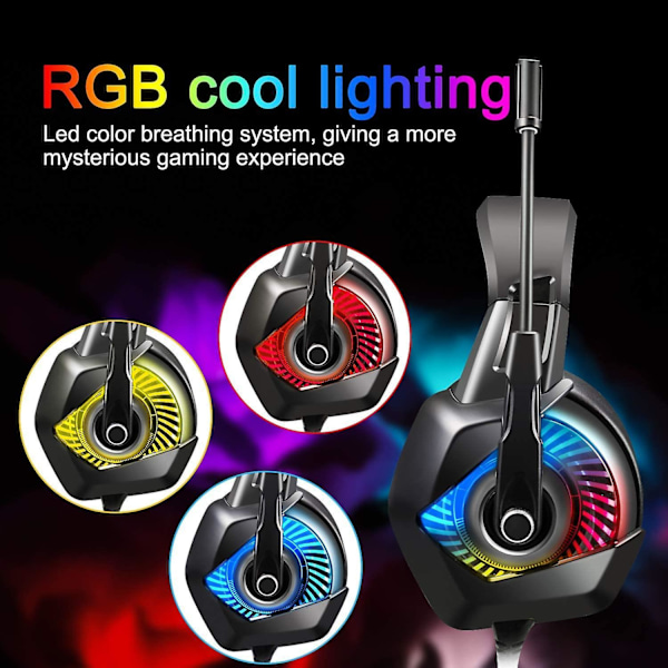 Stereo Pc Gaming Headset With Noise Canceling Mic For Ps4 Ps5 Xbox Series K6