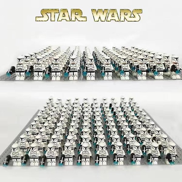 100 stk. Star Wars Clone Troopers Minifigurer Børnelegetøj Gave