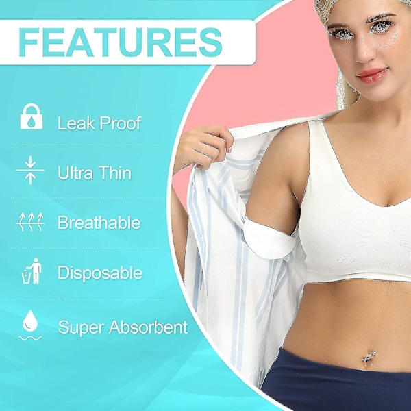 100 Packs Underarm Sweat Pads,aoeoun Armpit Sweat Pads For Women And Men, Disposable Underarm Pads For Sweatin 50 Packs