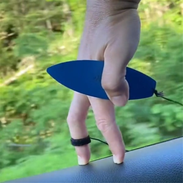 Mini Fingertip Surfboard Creative Finger Skateboard For Kids Teens Adults Blue