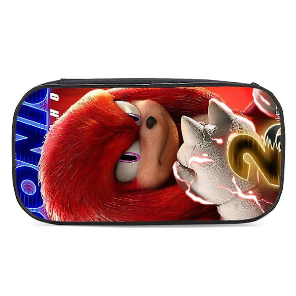 Sonic The Hedgehog Penalhus Skoleartikler Opbevaringstaske Gave C