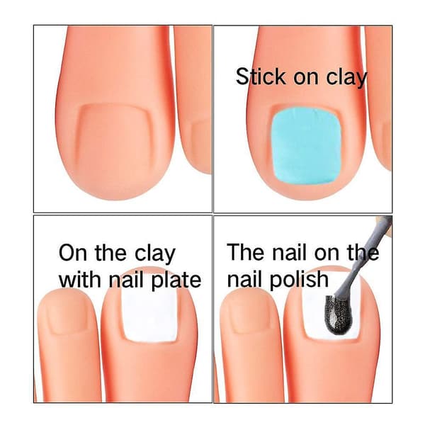 Practice Fake Foot Model Nail Art Training Display Manicure Foot Model