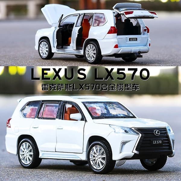 1/32 Lx570 Støbte & Legetøjsbiler Bilmodel Med Lyd & Lys C black