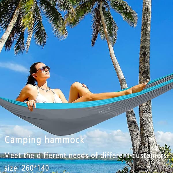 Multifunctional Lightweight Camping Hammock Double & Single With 2 X Hanging Straps For Outdoor, Hiking
