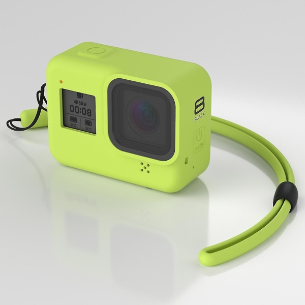 Silikon Full Deksel Beskyttelsessett for Actionkamera for Gopro Hero 8 Black Pink