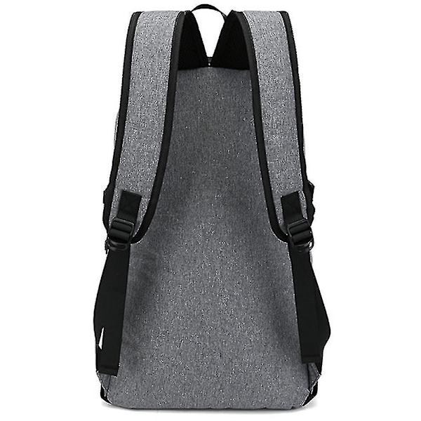 Student Backpack Usb Charging School Bag Youth Computer Bag blue