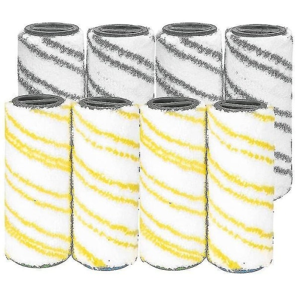 8-delt sett med ruller for Karcher Fc7 Fc5 Fc3 Fc3d elektrisk gulvvasker 2.055 007.0 / 2.055 006.0
