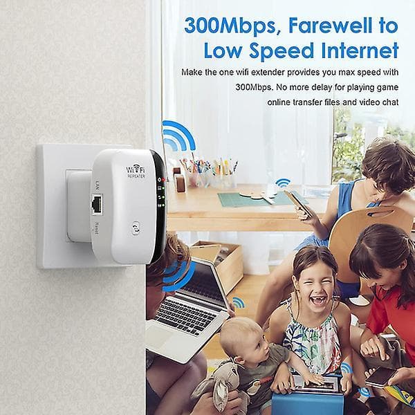 Wifi Extender Signal Booster Op Til 2640sq.ft Den Nyeste Generation, Trådløs Internet Repeater EU Plug