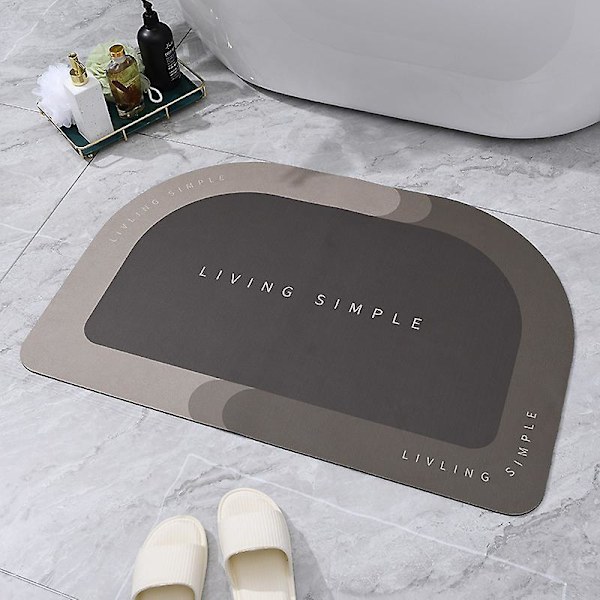 Erittäin Imukykyinen Kylpymatto Nopeasti Kuivuva Kylpyhuoneen Matto Liukumaton Eteisen Ovimatto Nappa Nahka Lattiamatot WC-Matto Kodin Sisustus 02 Khaki 60x90cm