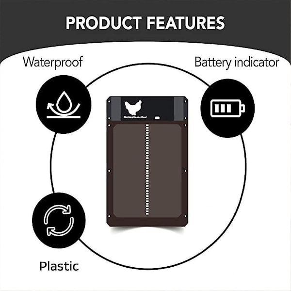 Automatic Chicken Coop Door Opener Hen House Light Sensor Closer High Quality