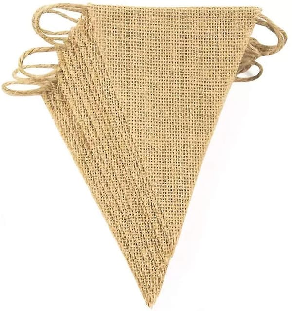 3pcs Banner Pennant, Hemp Rope Triangle Decoration Flags Set 13x17cm