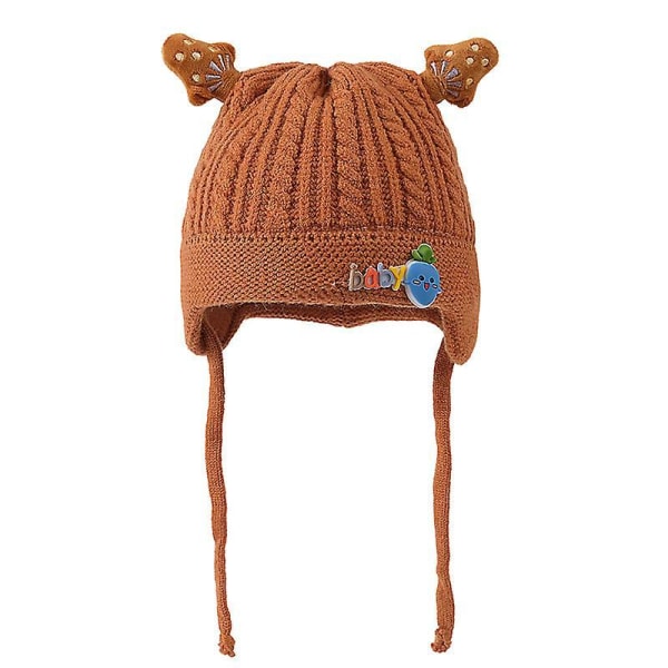 Kids Baby Hat Soft Warm Cable Knit Beanie Toddler Girl Fall Winter Hats Blue Brown