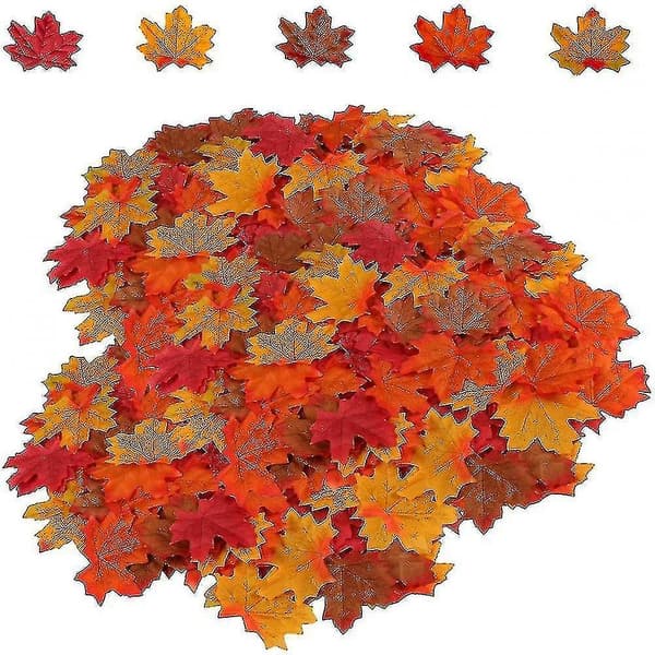 Autumn Maple Leaf Wreath Artificial Flower Decoration Crown Maple Leaf Color Maple Leaf Suitable