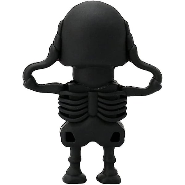 Usb Flash Drive Black Skeleton 16gb Skull Model Memory Stick Usb 2.0 Disk