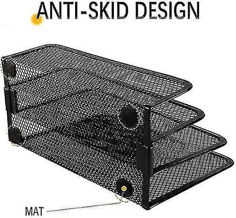 Desk Mail Organizer Small File Holders Letter Organizer Metal Mesh Document/filing/folders