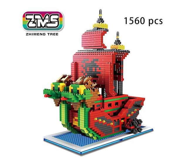 Mini One Pieces Thousand Sunny Piratskip Leker Gaver til Barn
