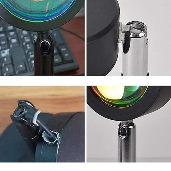180 Degree Rotation Sunset Lamp,romantic Visual Sunset Projection Lamp,with Usb color 3