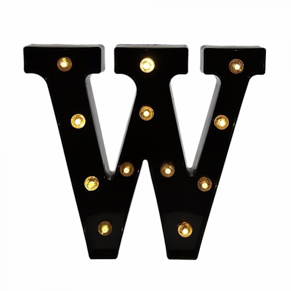 Led  Letter Lights New Design Light Up Black Letters For Events Wedding Party Birthday Home Bar Diy Decoration B091-361 W